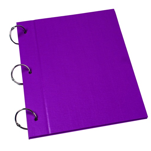[ZD3BO] CARPETA LAMA Nº3 2 TAPAS PVC PURPURA