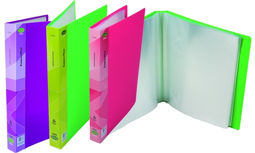 [FM10P] CARPETA LAMA A4 X10 FOLIOS (VERDE CLARO-ROSA-VIOLETA)