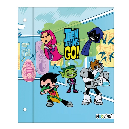 [0710-04087] CARPETA MOOVING Nº3 2 TAPAS JOVENES TITANES ACC LIQUIDACION