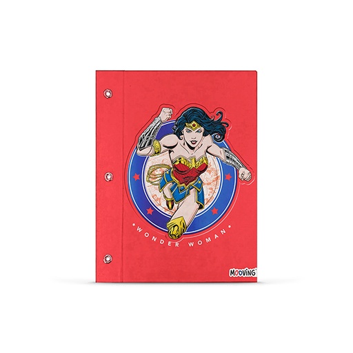 [1003221] CARPETA MOOVING Nº3 2 TAPAS WONDER WOMAN