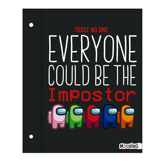 [0710-04112] CARPETA MOOVING Nº3 2 TAPAS AMONG US LIQUIDACION