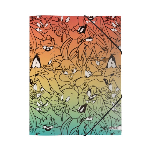 [1005231] CARPETA 3 SOLAPAS OFICIO MOOVING LOONEY TUNES