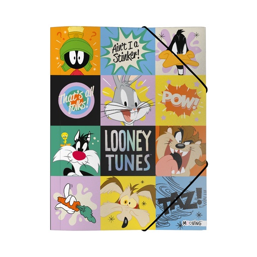 [1005231] CARPETA MOOVING 3 SOLAPAS OFICIO LOONEY TUNES