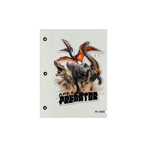 [1003232] CARPETA 2 TAPAS Nº3 MOOVING JURASSIC PARK