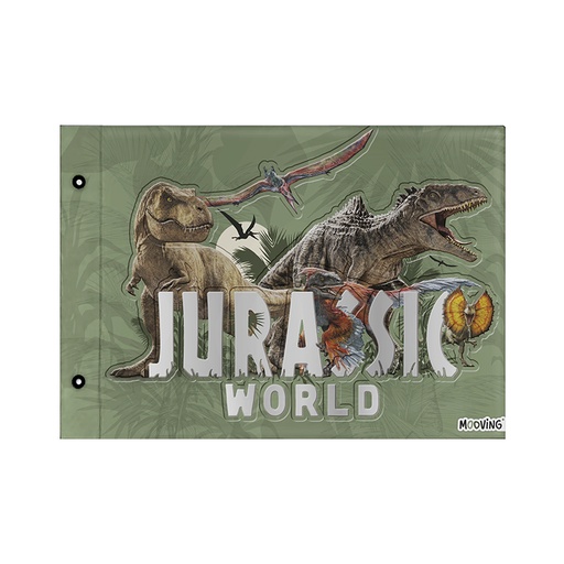 [1004232] CARPETA 2 TAPAS Nº5 MOOVING JURASSIC WORLD
