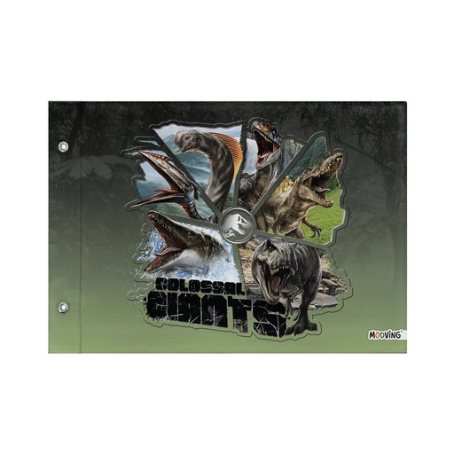 [1004232] CARPETA MOOVING Nº5 2 TAPAS JURASSIC WORLD