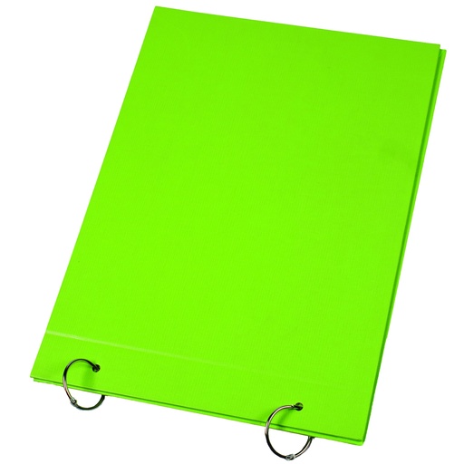 [ZD5VEM] CARPETA LAMA Nº5 2 TAPAS PVC VERDE MANZANA