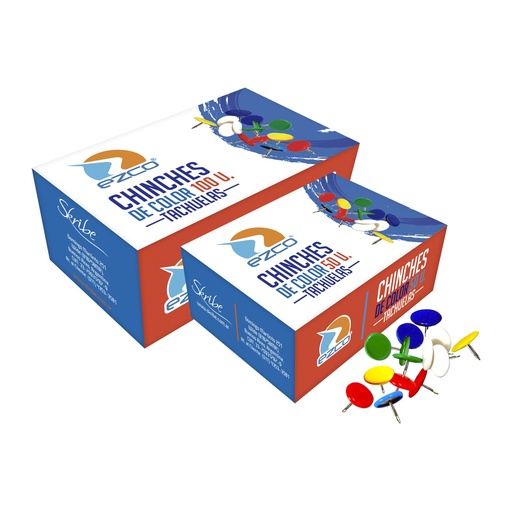 [540104] CHINCHES EZCO COLOR X 50 X10