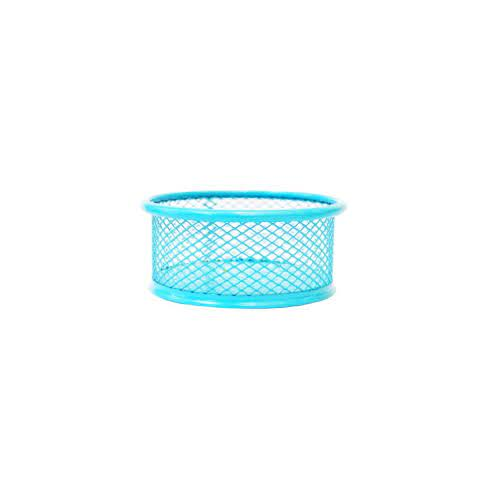 [802-01CE] PORTA CLIPS VALUES METALICO CELESTE