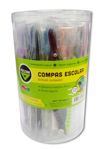 [PK120X18] COMPAS PIZZINI ESCOLAR 118MM X18
