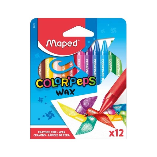 [861011] CRAYONES MAPED COLORPEPS X12