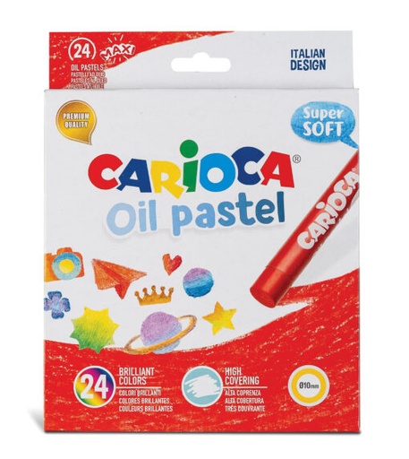 [43278] CRAYONES CARIOCA OIL PASTEL MAX X 24