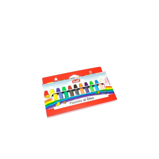 [TR1024] CRAYONES TRABI PASTEL AL OLEO JUMBO X12