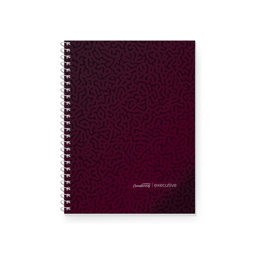 [100765] CUADERNO LEDESMA EXECUTIVE 22X29 84H BORDO CUADRICULADO
