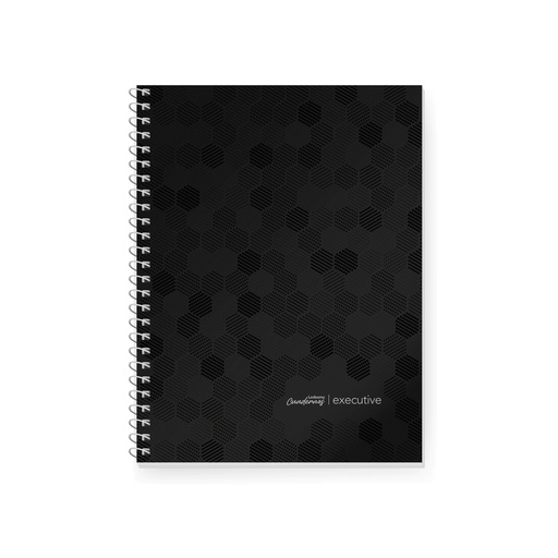 [100760] CUADERNO LEDESMA EXECUTIVE 22X29 84H NEGRO RAYADO
