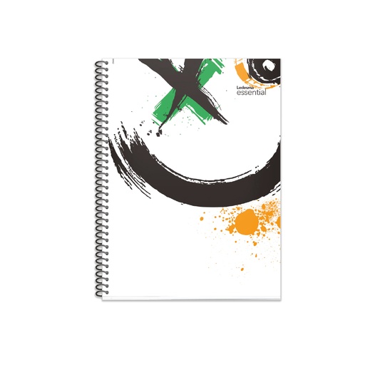 [100845] CUADERNO LEDESMA ESSENT.22X29 84H CRISTAL CUADRICULADO