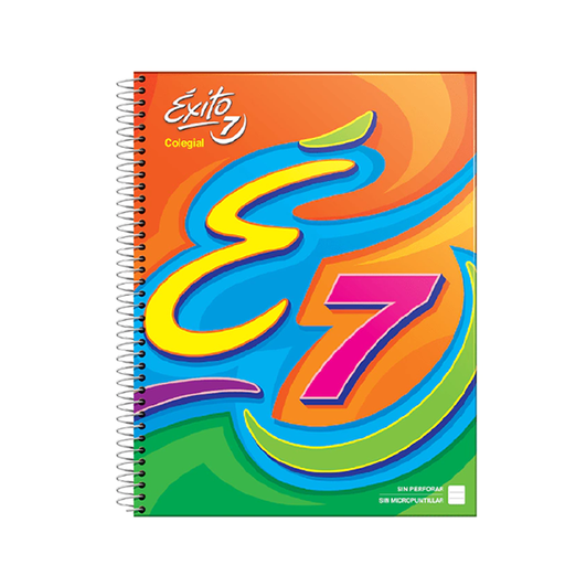 [100792] CUADERNO EXITO E7 ESPIRAL 21X27 60H RAYADO