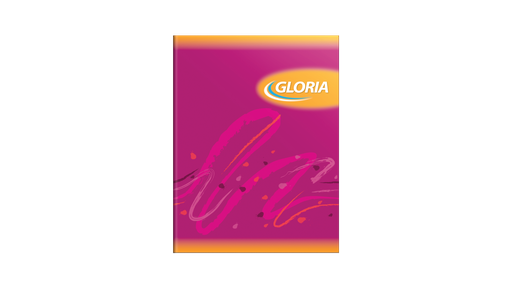 [100743] CUADERNO GLORIA TAPA FLEXIBLE 16X21 84 HOJAS RAYADO