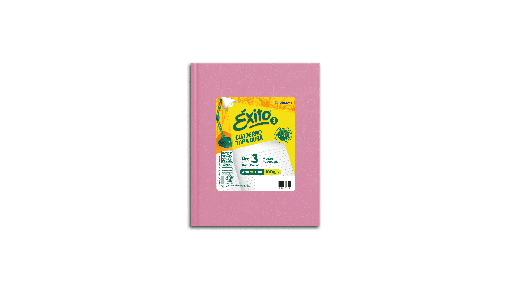 [100950] CUADERNO EXITO E3 FORRADO 48H ROSA RAYADO
