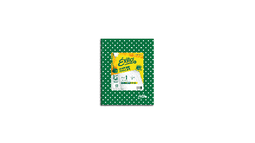 [101034] CUADERNO EXITO E1 LUNAR 48H VERDE RAYADO