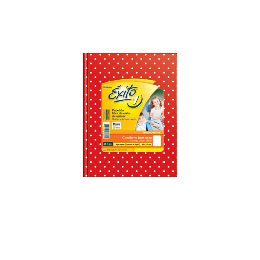 [101033] CUADERNO EXITO E1 LUNAR 48H ROJO RAYADO