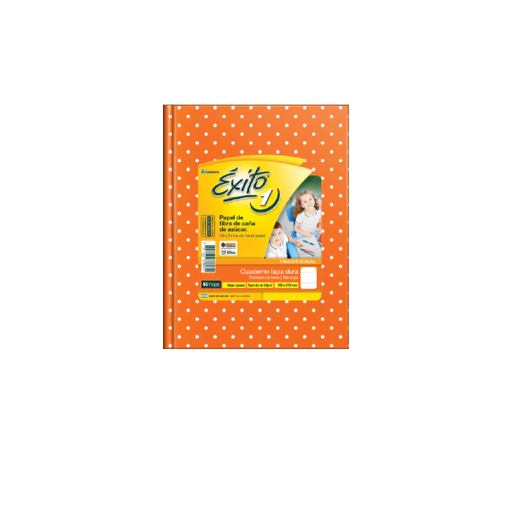 [101031] CUADERNO EXITO E1 LUNAR 48H NARANJA RAYADO