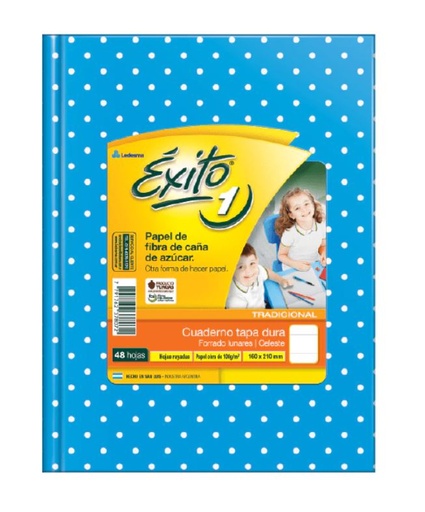 [101030] CUADERNO EXITO E1 LUNAR 48H CELESTE RAYADO
