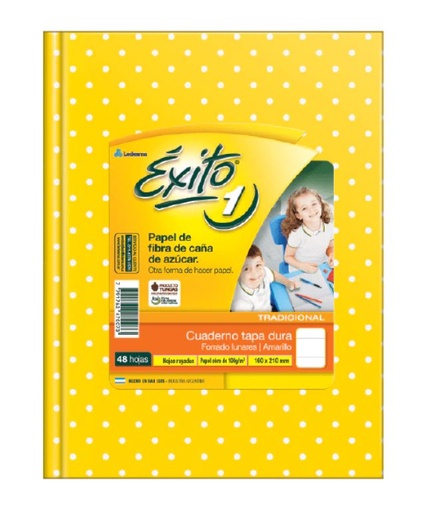 [101027] CUADERNO EXITO E1 LUNAR 48H AMARILLO RAYADO