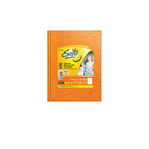 [100986] CUADERNO EXITO E1 ARAÑA 48H NARANJA RAYADO
