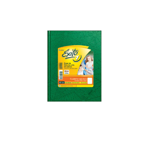[101004] CUADERNO EXITO E1 ARAÑA 48H VERDE CUADRICULADO