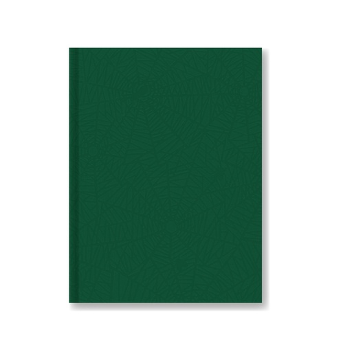 [613010] CUADERNO LAPRIDA ARAÑA TAPA DURA 98H VERDE RAYADO
