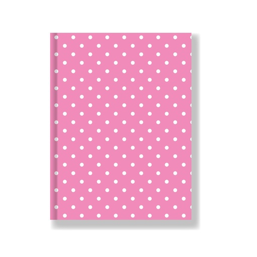 [613040] CUADERNO LAPRIDA LUNAR TAPA DURA 50H ROSA RAYADO