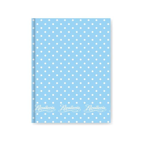 [367060] CUADERNO RIVADAVIA LUNAR 50H CELESTE RAYADO