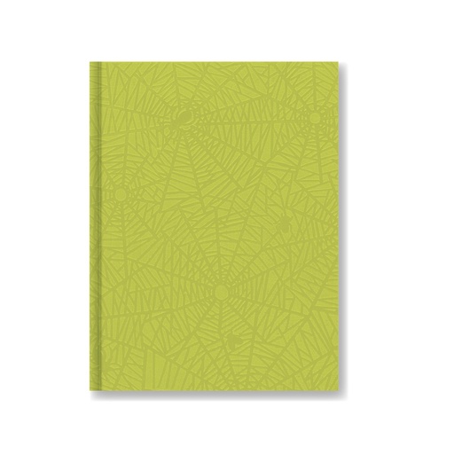 [613048] CUADERNO LAPRIDA ARAÑA TAPA DURA 50H VERDE MNZ RAYADO