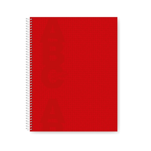 [359413] CUADERNO RIVADAVIA ABC 21X27 60H ROJO CUADRICULADO