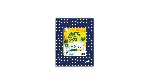 [100976] CUADERNO EXITO E3 LUNAR 48H AZUL RAYADO