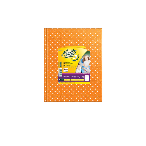 [100974] CUADERNO EXITO E3 LUNAR 48H NARANJA RAYADO
