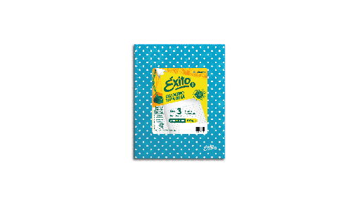 [100973] CUADERNO EXITO E3 LUNAR 48H CELESTE RAYADO