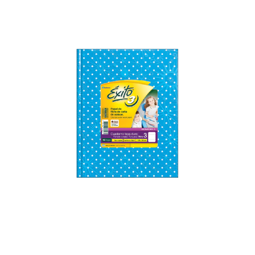 [100973] CUADERNO EXITO E3 LUNAR 48H TURQUESA RAYADO