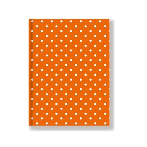 [613046] CUADERNO LAPRIDA T/D LUNAR 98H NARANJA RAYADO
