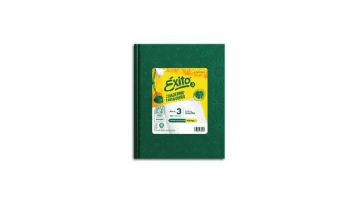 [100967] CUADERNO EXITO E3 FORRADO 100H VERDE RAYADO