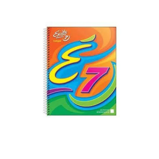 [100791] CUADERNO EXITO E7 ESPIRAL 21X27 100H RAYADO