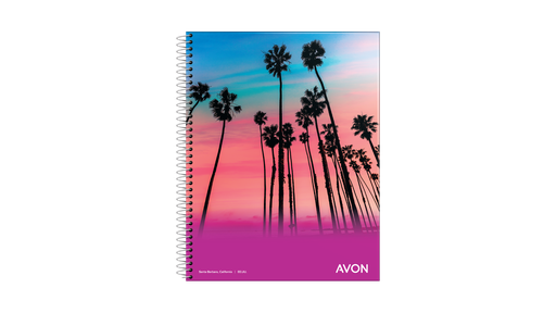 [103124] CUADERNO AVON CON ESPIRAL 16X21 84 HOJAS CUADRICULADO