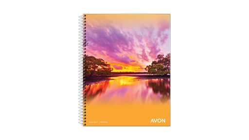 [103122] CUADERNO AVON CON ESPIRAL 16X21 46 HOJAS CUADRICULADO