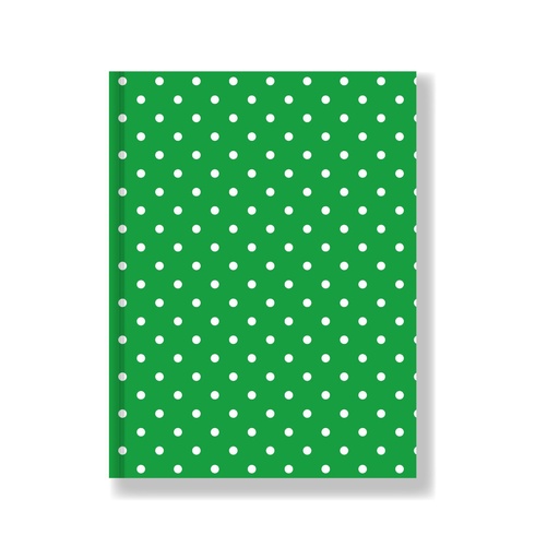 [613443] CUADERNO LAPRIDA AB3 LUNAR TAPA DURA 50H VERDE RAYADO