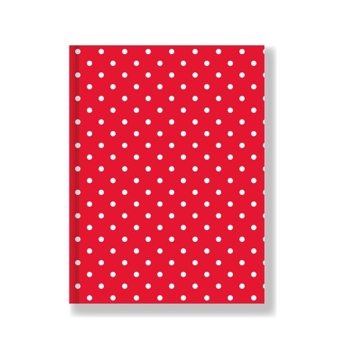 [613442] CUADERNO LAPRIDA AB3 T/D LUNAR 50H ROJO RAYADO