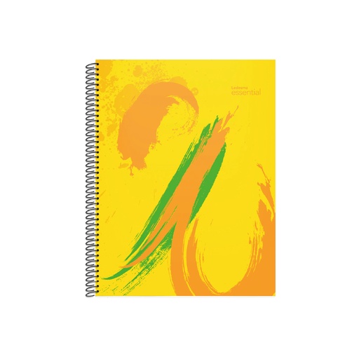 [103742] CUADERNO LEDESMA ESSENT.22X29 84H AMARILLO RAYADO