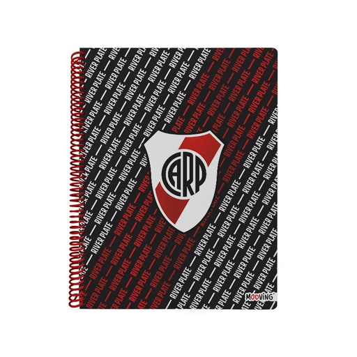 [1208125] CUADERNO MOOVING A4 UNIVERSITARIO 80H RIVER PLATE RAYA