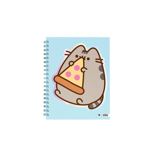 [1205207] CUADERNO MOOVING 16X21 TAPA DURA CON ESPIRAL 80 HOJAS PUSHEEN