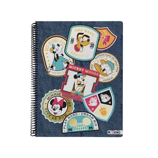[1208253] CUADERNO MOOVING A4 UNIVERSITARIO 80 HOJAS MICKEY MOUSE